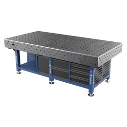 Stazione saldatura WeldStation SteelPlus GPPH 2,4x1,2mt spessore 12mm, fori 16mm griglia 100x100mm