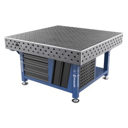 Stazione saldatura WeldStation SteelPlus GPPH 1,5x1,48mt spessore 12mm, fori 28mm griglia diagonale