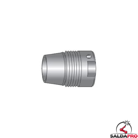 UGELLO GUIDA GAS CONICO CROMATO Per TORCIA SALDATURA MIG 26 E 36 - Foto 12