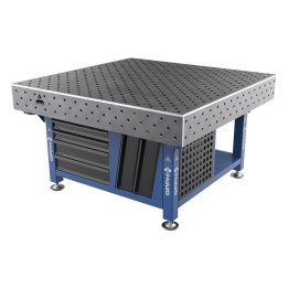Stazione saldatura WeldStation SteelPlus GPPH 1,5x1,48mt spessore 12mm, fori 16mm griglia diagonale