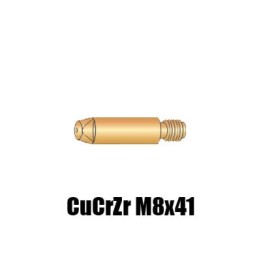 Punta guidafilo CuCrZr M8x41 Ø 1,0-1,6 per torcia CWK 600 - (10pz)