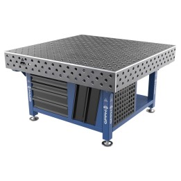 Stazione saldatura WeldStation SteelEco GPPH 1,5x1,48mt spessore 8mm, fori 28mm griglia diagonale