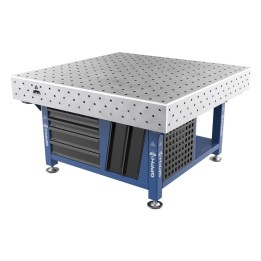Stazione saldatura WeldStation SteelMax INOX GPPH 1,5x1,48mt spessore 15mm, fori 16mm griglia 100x100mm