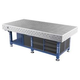 Stazione saldatura WeldStation SteelPlus INOX GPPH 2,4x1,2mt spessore 12mm, fori 16mm griglia 50x50mm