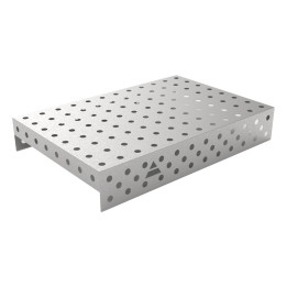 Copertura in acciaio inox GPPH 1,2x0,8mt per tavoli saldatura fori 28mm griglia 100x100mm