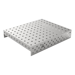 Copertura in acciaio inox GPPH 1,2x1mt per tavoli saldatura fori 28mm griglia 100x100mm