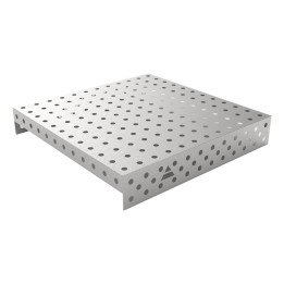 Copertura in acciaio inox GPPH 1,2x1,2mt per tavoli saldatura fori 28mm griglia 100x100mm