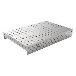 Copertura in acciaio inox GPPH 1,5x1mt per tavoli saldatura fori 28mm griglia 100x100mm