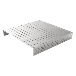 Copertura in acciaio inox GPPH 1,5x1,48mt per tavoli saldatura fori 28mm griglia 100x100mm