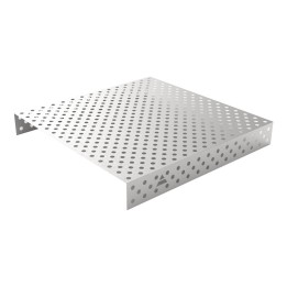 Copertura in acciaio inox GPPH 1,5x1,48mt per tavoli saldatura fori 28mm griglia diagonale