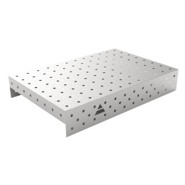 Copertura in acciaio inox GPPH 1,2x0,8mt per tavoli saldatura fori 16mm griglia diagonale
