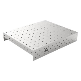 Copertura in acciaio inox GPPH 1,2x1mt per tavoli saldatura fori 16mm griglia diagonale