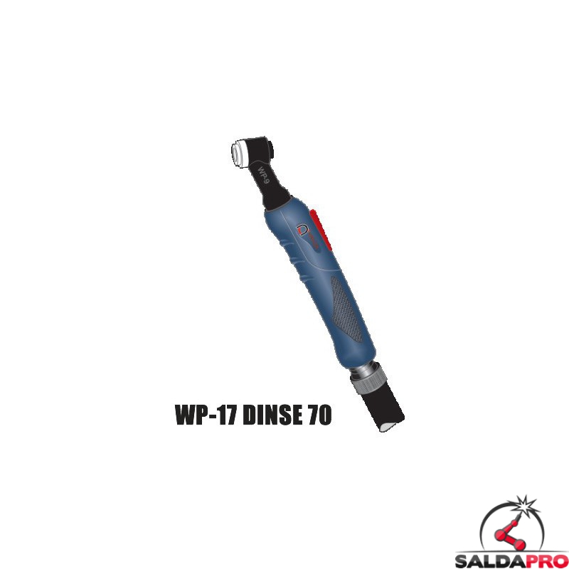 torcia completa ergon wp17 attacco dinse70 saldatura tig