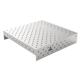 Copertura in acciaio inox GPPH 1x1mt per tavoli saldatura fori 16mm griglia diagonale