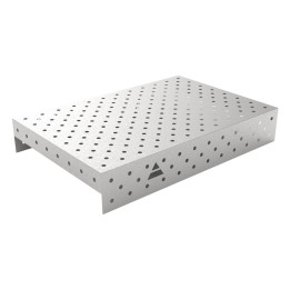 Copertura in acciaio inox GPPH 1,2x0,8mt per tavoli saldatura fori 16mm griglia diagonale
