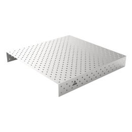 Copertura in acciaio inox GPPH 1,5x1,48mt per tavoli saldatura fori 16mm griglia diagonale