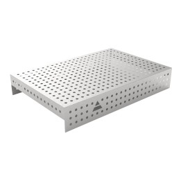 Copertura in acciaio inox GPPH 1,2x0,8mt per tavoli saldatura fori 16mm griglia 50x50mm