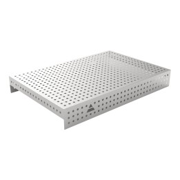 Copertura in acciaio inox GPPH 1,5x1mt per tavoli saldatura fori 16mm griglia 50x50mm
