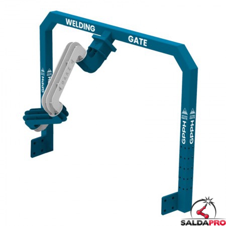 Supporto robot con flangia a 45° GPPH Welding Gate per tavoli saldatura