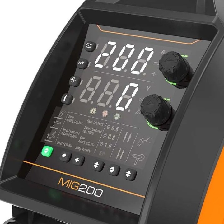 Saldatrice multifunzione Jasic EVO20 MIG200 per saldatura MIG, MMA e Lift-TIG, 30-200A