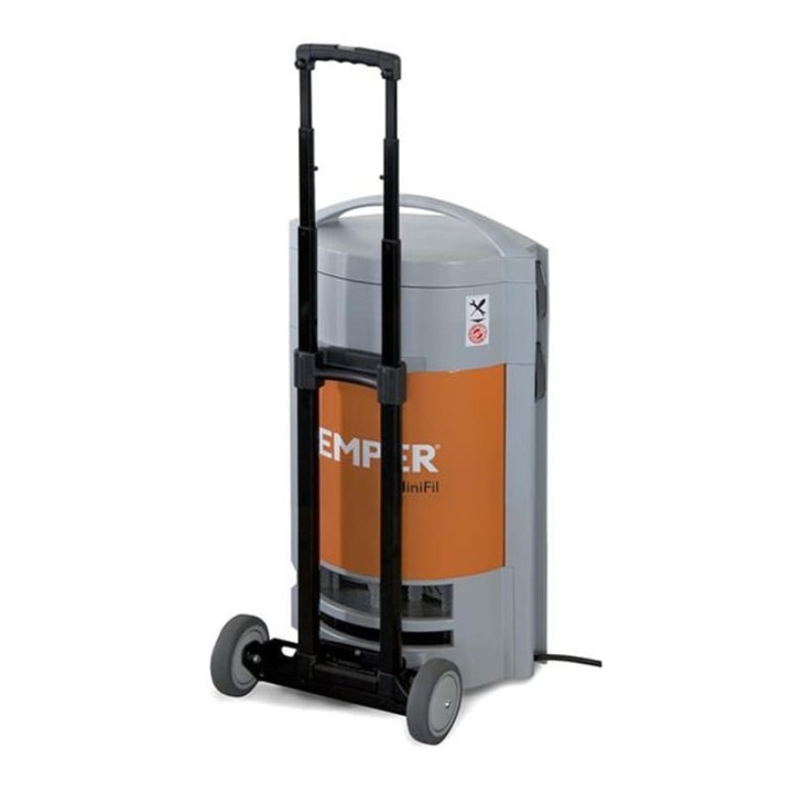 Trolley di trasporto per aspiratore portatile KEMPER® MiniFil montato