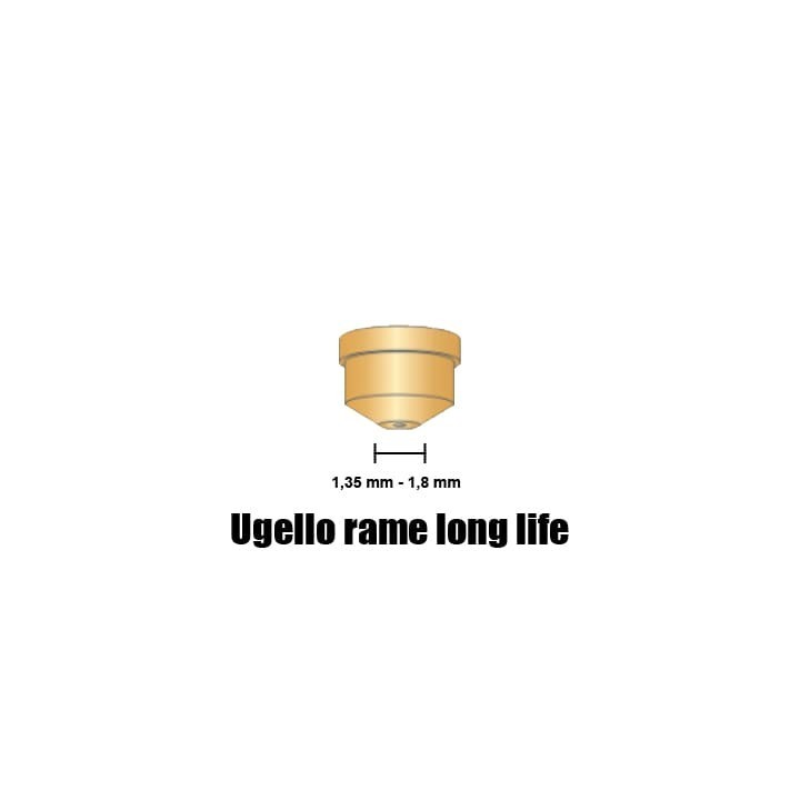 misure ugello rame long life ricambio torce taglio plasma cebora lincoln ews