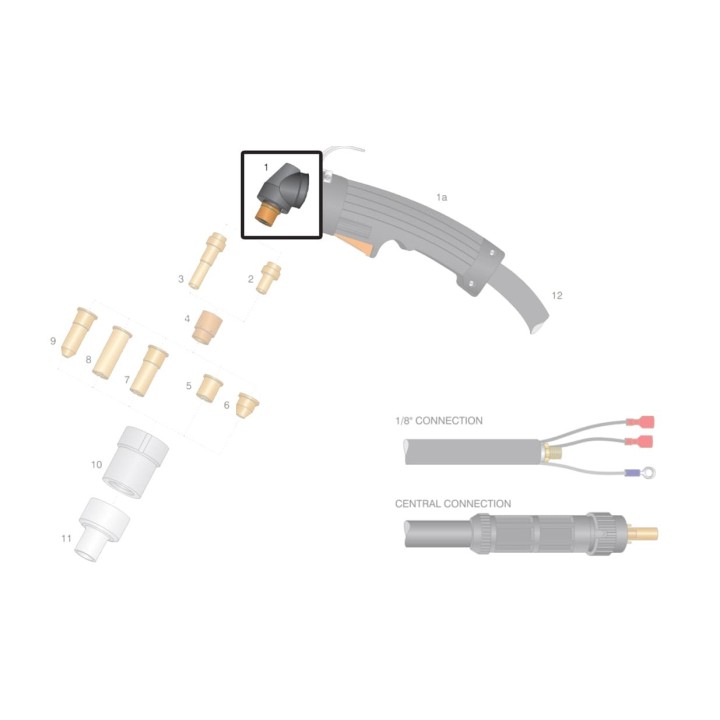 Corpo torcia in VESPEL per torce al plasma P50 P35HF CEBORA®
