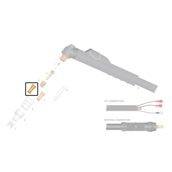 Ugello rame long life Ø1,2-1,3mm  per torce al plasma CEBORA® (10pz)