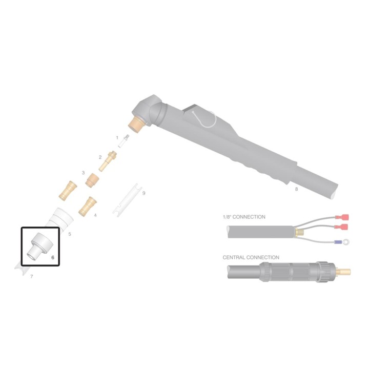 Protezione ugello per torce al plasma CEBORA® serie P CP (10pz)