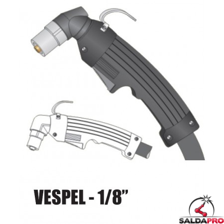 Torcia completa Cebora P50 in Vespel® attacco 1/8" taglio al plasma