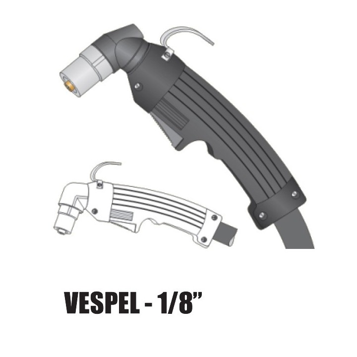 Torcia completa Cebora P50 in Vespel® attacco 1/8" taglio al plasma