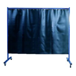 Parete protettiva con tenda a lamelle per saldatura 210x183 cm