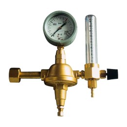 riduttore pressione CO2 argon saldatura mig mag tig con manometro flussimetro