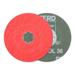 disco fibrato abrasivo ceramico additivato 100-180mm grana 24-120 combiclick