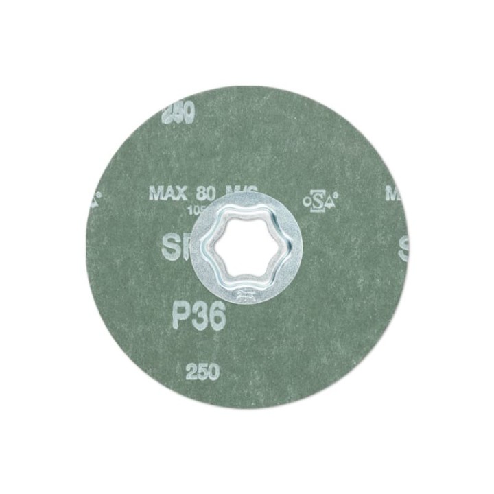 disco fibrato carburo silicio 115-125mm grana 36-120 combiclick retro