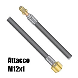 Cavo portacorrente attacco M12x1 per torcia WP-9 e WP-17 saldatura TIG