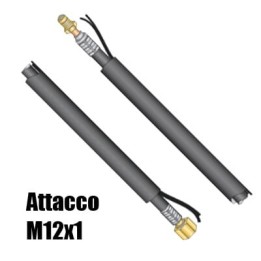 Pacco cavi 4-8 metri attacco M12x1 per torce Serie WP saldatura TIG