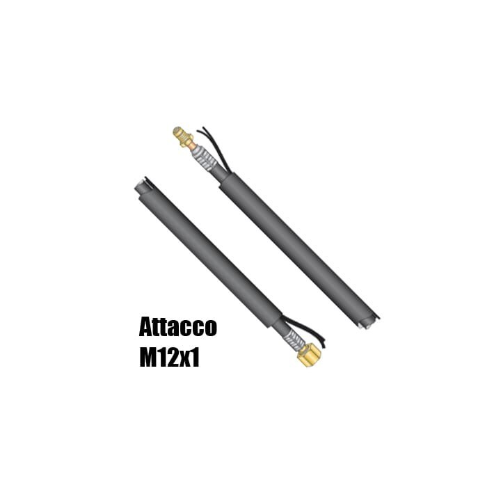Pacco cavi 4-8 metri attacco M12x1 per torce Serie WP saldatura TIG