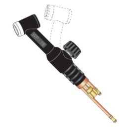 Corpo torcia flessibile con rubinetto WP-18 per saldatura TIG