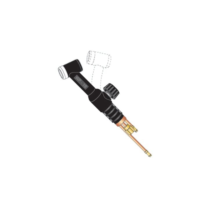 Corpo torcia flessibile con rubinetto WP-18 per saldatura TIG