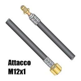 Cavo portacorrente attacco M12x1 per torcia WP-18 saldatura TIG