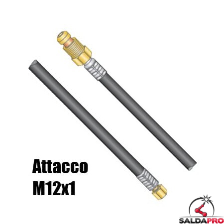 Cavo portacorrente attacco M12x1 per torcia WP-26 saldatura TIG