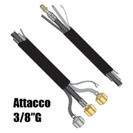 Pacco cavi attacco 3/8"G per torcia WP-18 saldatura TIG