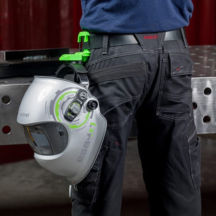 Quadro di comando Maschera da saldatura e684 DIN 5-13 con casco