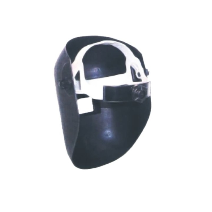 Maschera a casco tondo in polipropilene 75x98mm (10pz)