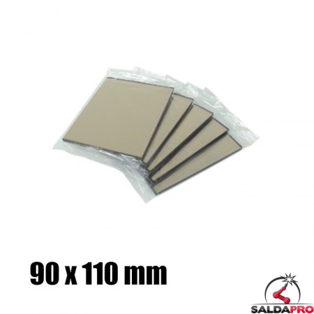 Vetro a specchio 90x110 DIN 9-13 per maschera saldatura (10pz)