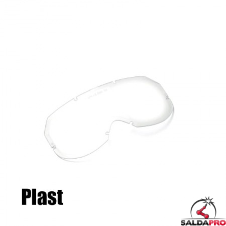Lente in policarbonato trasparente per occhiali portettivi Plast (10pz)