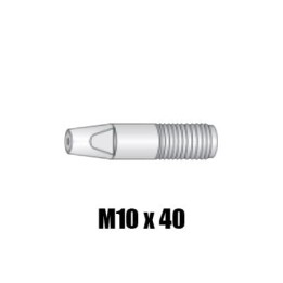 Punte guidafilo M10x40 Ø 0,8-1,6 per torce Serie NL - NW - NCR (10pz)