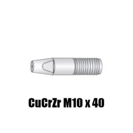 Punte guidafilo CuCrZr M10x40 Ø 0,8-1,6 per torce Serie NL - NW - NCR (10pz)