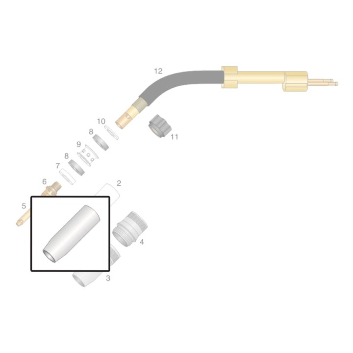 Ugello gas Ø19 STD per torcia OCIM® RM 652 (10pz)